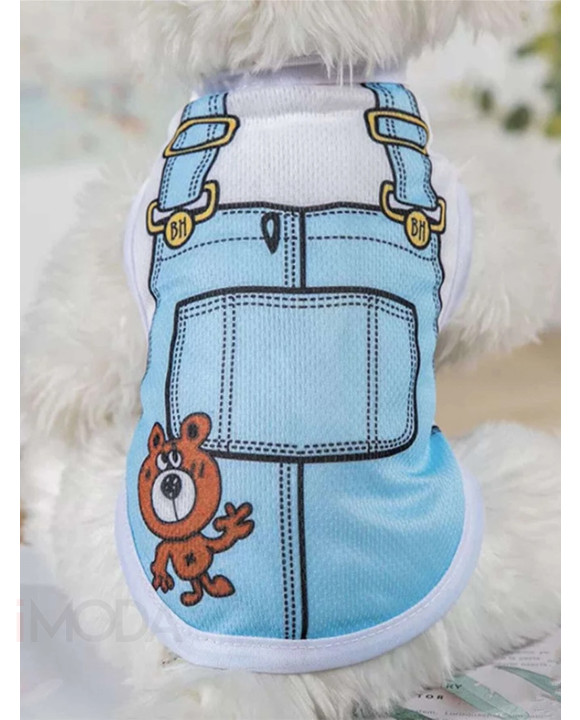 Modrý top pre psa-275913-20