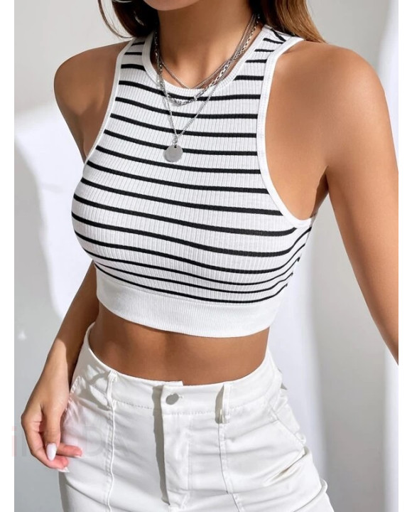 Biely pásikavý top-285886-20