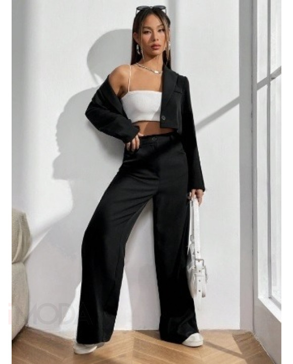 Čierny nohavicový komplet-310335-20