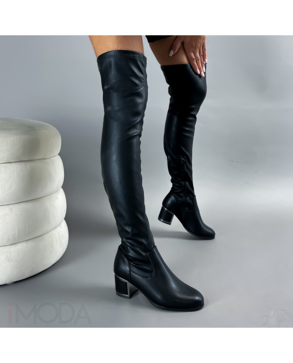 Čierne vysoké čižmy-311593-20