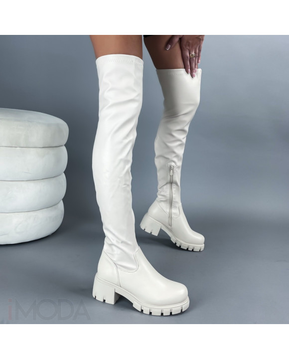 Béžové vysoké čižmy-312677-20