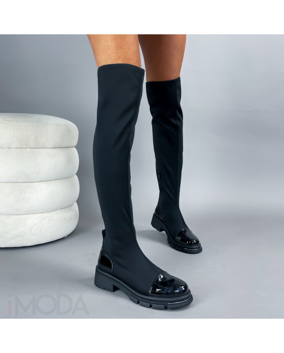 Čierne vysoké čižmy-312635-20