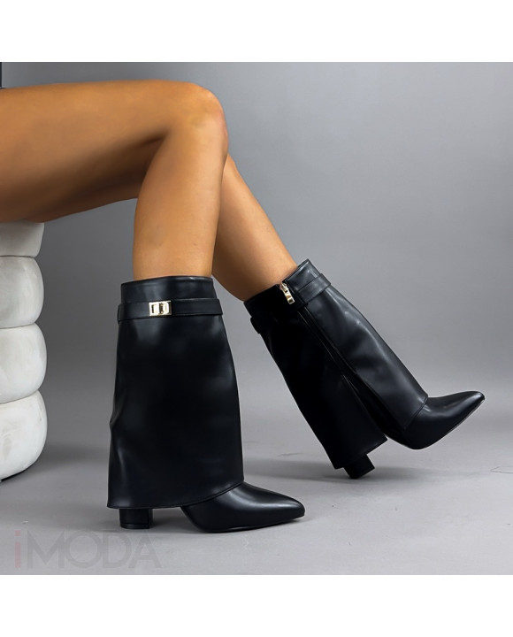 Čierne kotníkové čižmy-321327-20