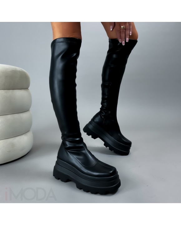 Čierne vysoké čižmy-308636-20