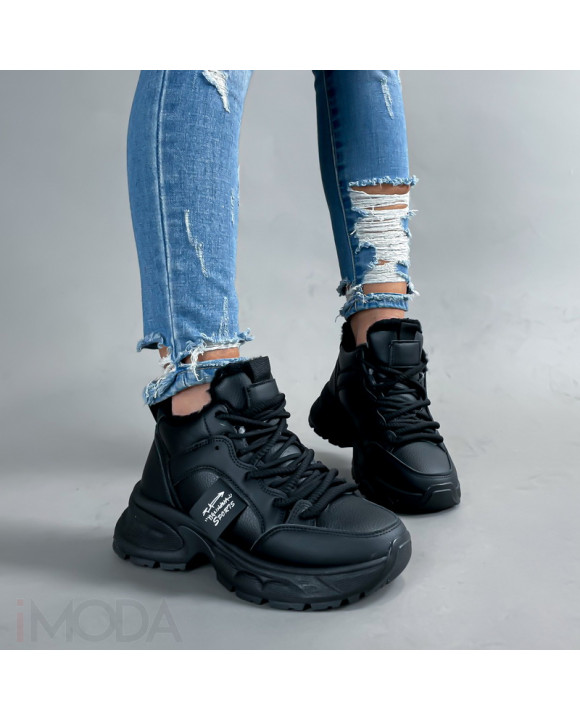 Čierne zateplené tenisky-312973-20