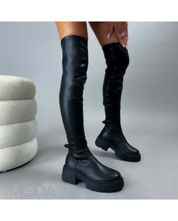 Čierne vysoké čižmy-308607-20