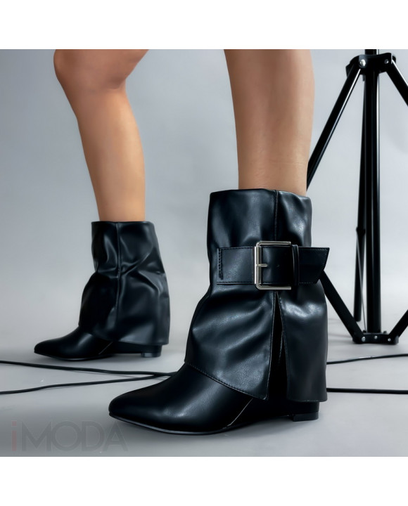 Čierne kotníkové čižmy-312988-20