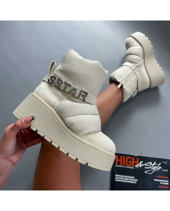 Béžové nízke čižmy-294869-20