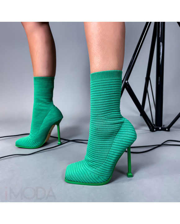 Zelené kotníkové čižmy-274910-20