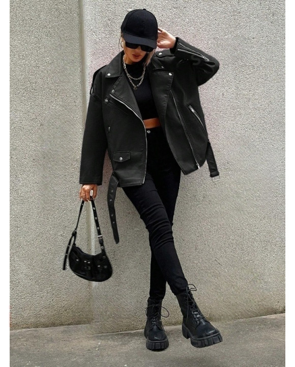 Čierna koženková vesta-309163-20