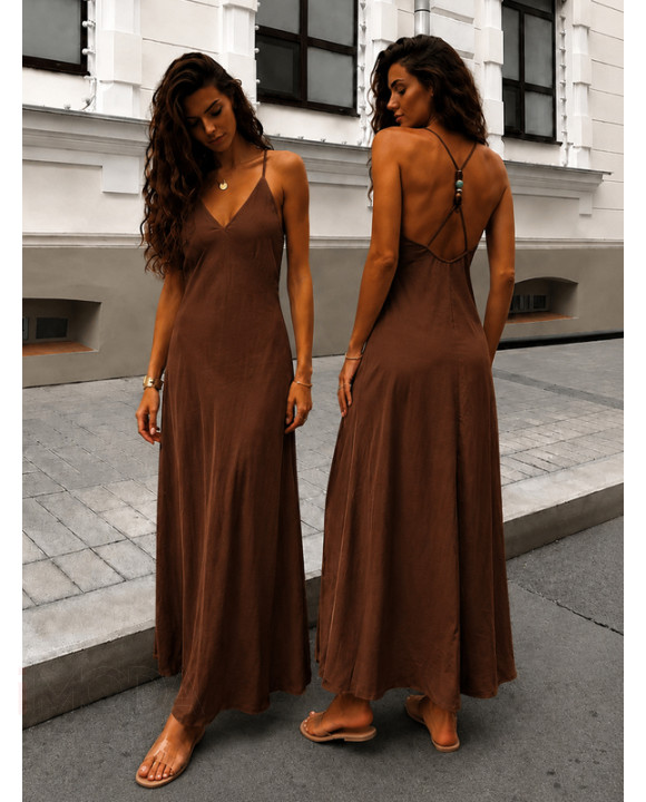 CHOCCO dlhé šaty na ramienka-329529-20