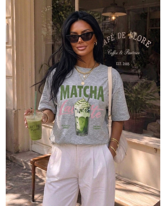 Sivé tričko MATCHA-329673-20