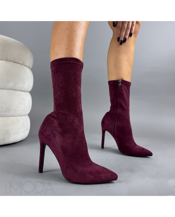 Bodrové semišové kotníhové čižmy-323433-20