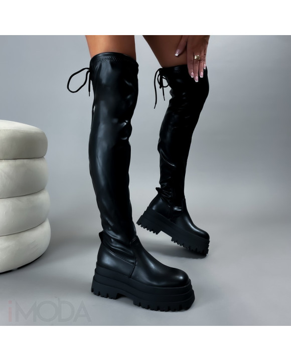 Čierne vysoké čižmy-308628-20