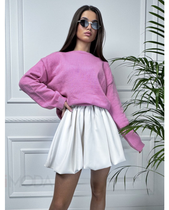 Biela PUFFY sukňa-316349-20