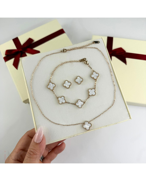 Dámska oceľová súprava s krabičkou Olivia-307290-20