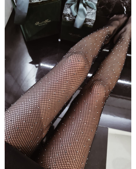 Čierne pančuchy s kamienkami-254456-20