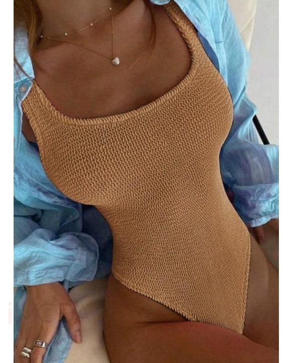 Hnedé jednodielne plavky-302017-20