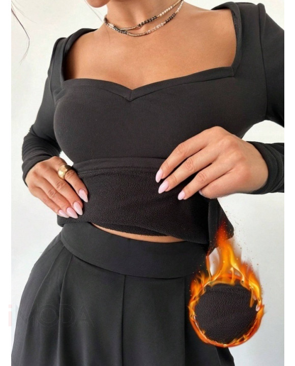 Čierny zateplený top-313989-20