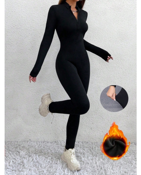 Čierny zateplený overál-314307-20