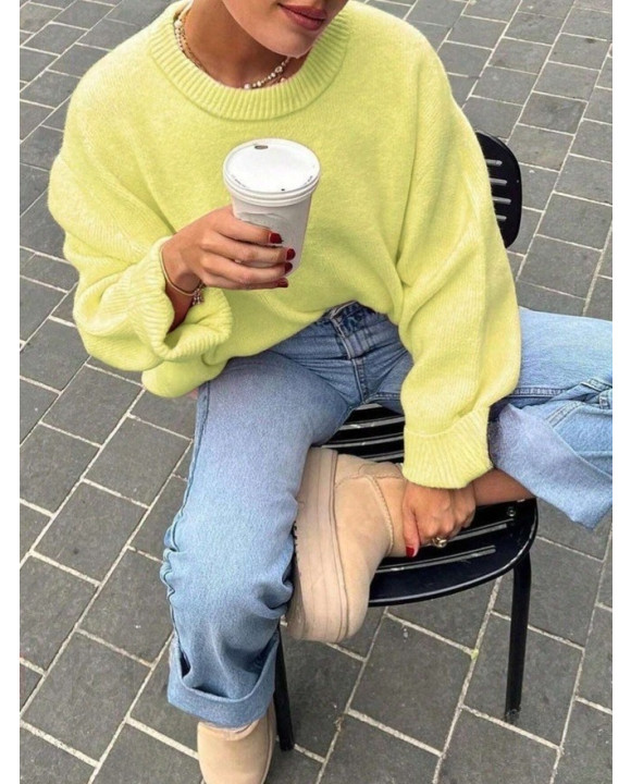 ŽLTÝ LEŽÉRNY SVETER-314769-20