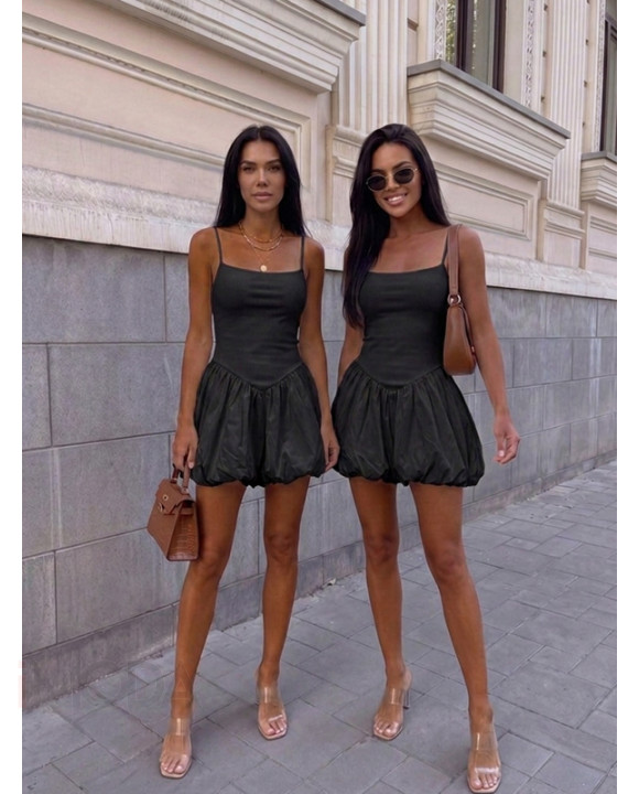 Čierne PUFFY šaty-329388-20
