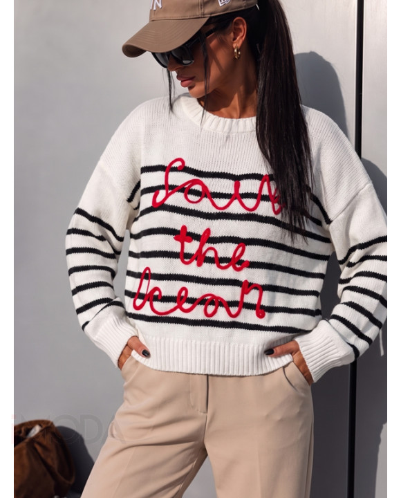 Trendy pletený sveter-314682-20