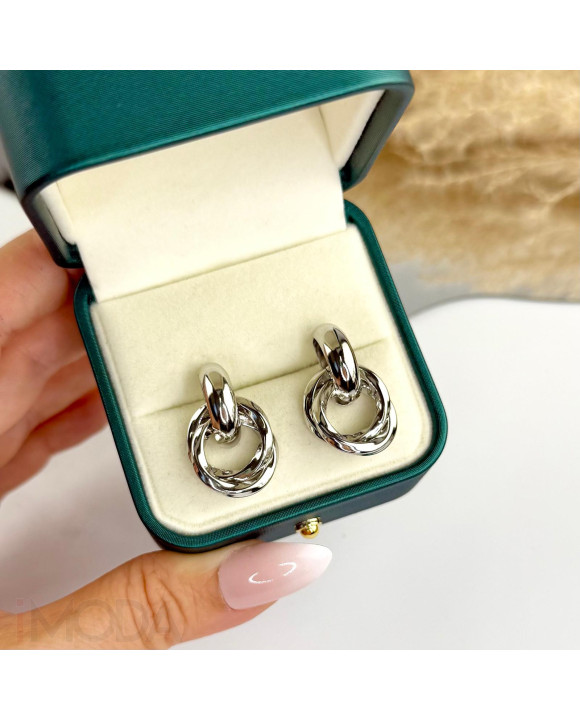 Kruhové oceľové náušnice ovalné-321544-20