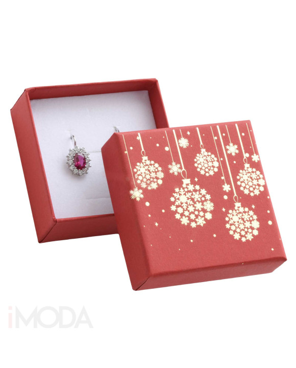 Darčeková krabička červená vianočná-313858-20