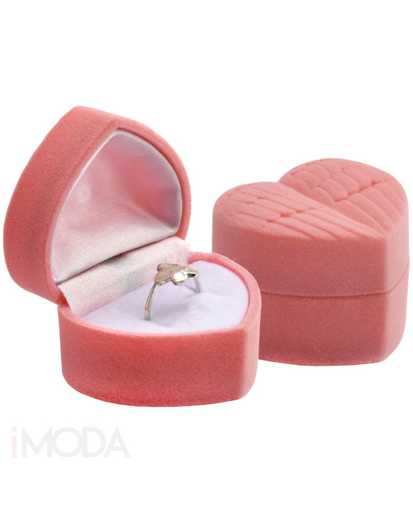 Zamatová krabička ružová LOVE-297651-20