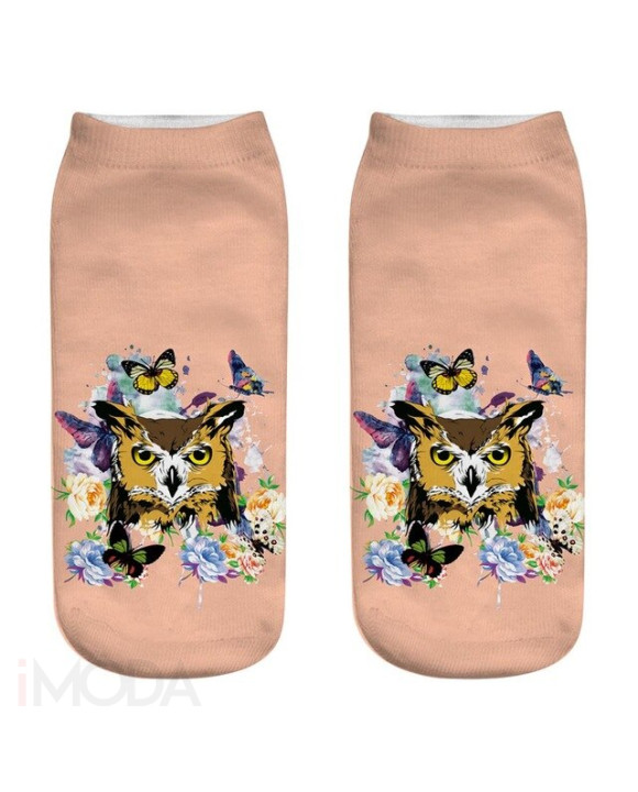 Ponožky Sova s 3D potlačou-220992-20