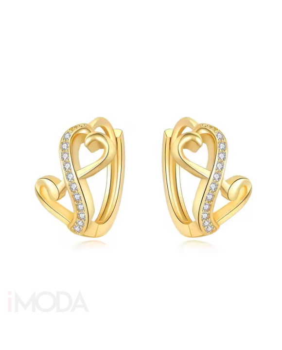 Strieborné náušnice pozlátené Essence-320874-20