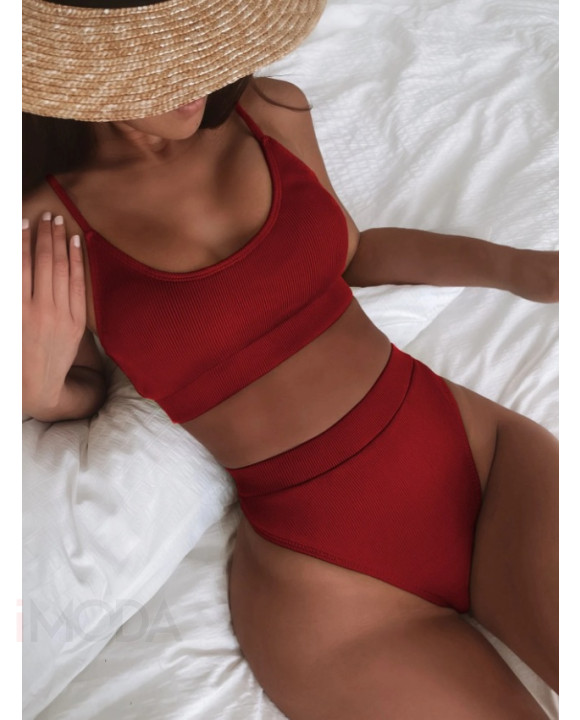 Červené dvojdielne plavky-325403-20