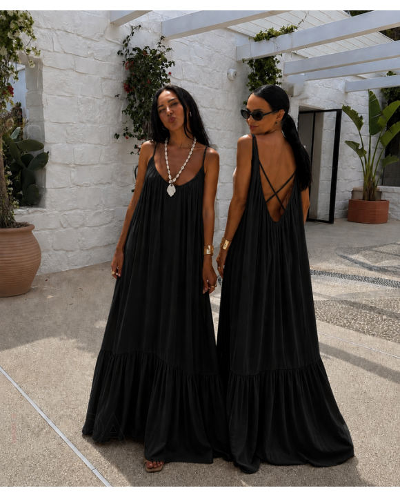 Čierne BOHO šaty-328166-20