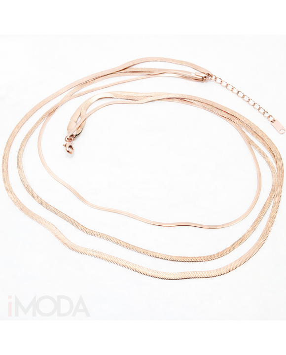 Oceľový náhrdelník vrstvený-321805-20