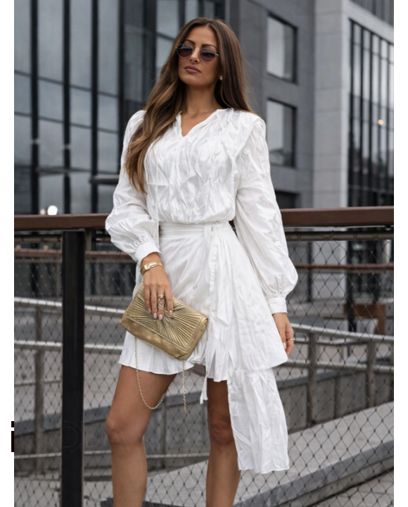 Biele lesklé šaty-317960-20