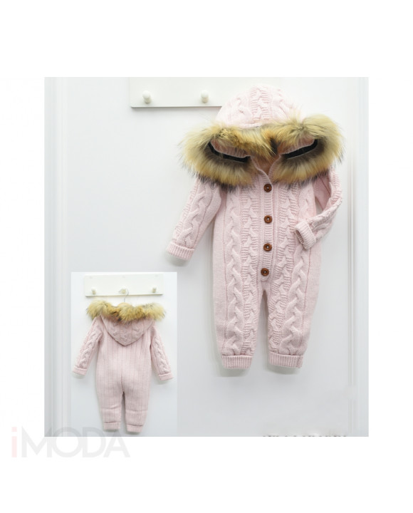 Detský rúžový overal s pravou kožušinou-258063-20