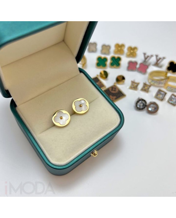 Dámske oceľové náušnice pozlátené-265332-20