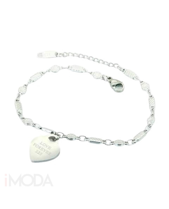 Dámsky oceľový náramok s príveskami-311952-20