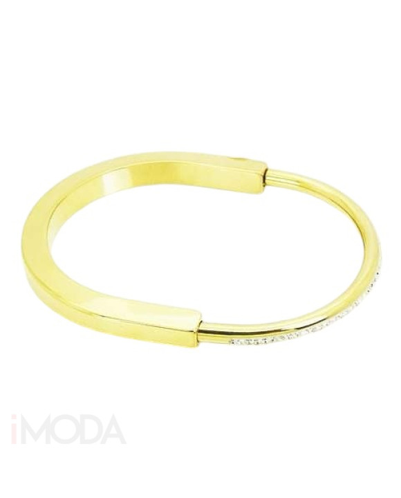 Dámsky oceľový náramok s kryštálom-311710-20