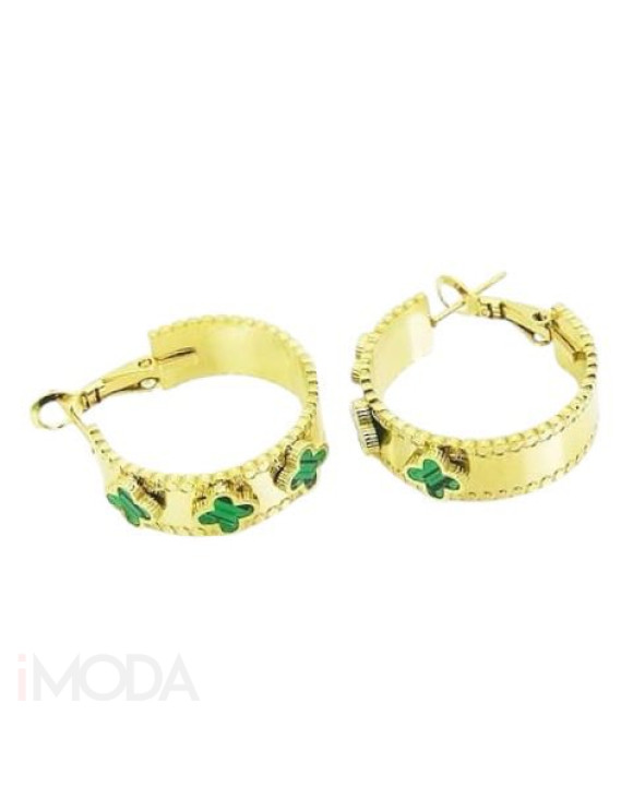 Dámske oceľové náušnice pozlátené-311640-20