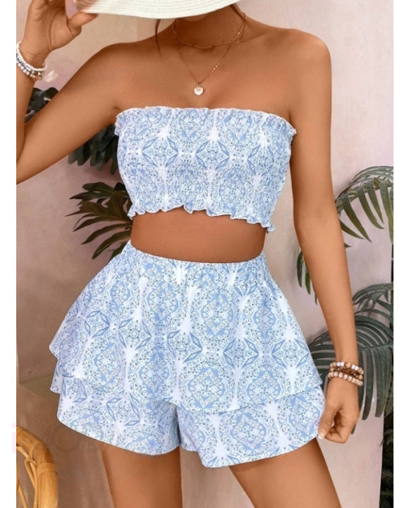 Modrý kraťasový komplet-307858-20