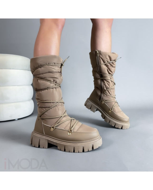 Hnedé vysoké čižmy-297011-20