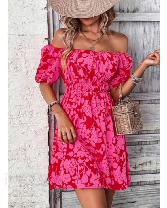 Ružové vzorované šaty-302430-20