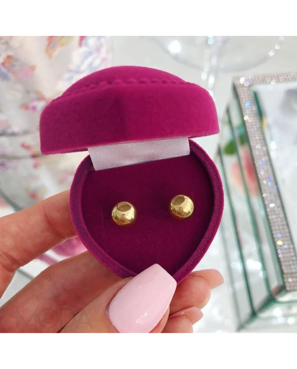 Dámske oceľové náušnice pozlátené bodka-321463-20