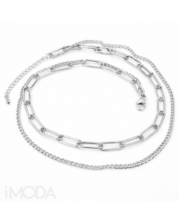 Oceľový náhrdelník dvohitý-321802-20