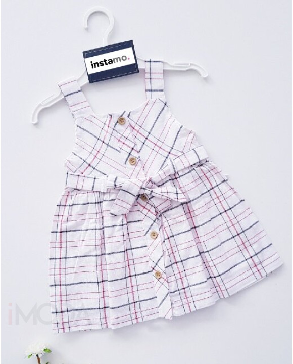 Biele kárované letné šaty-269581-20