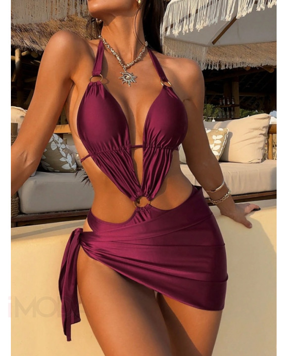 Bordové dvojdielne plavky-326216-20