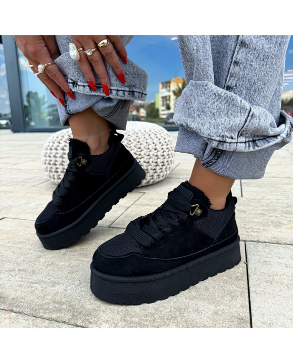 Čierne zateplené tenisky-321488-20