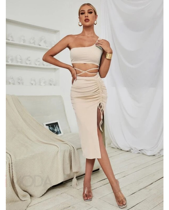 Béžový sukňový komplet-288765-20